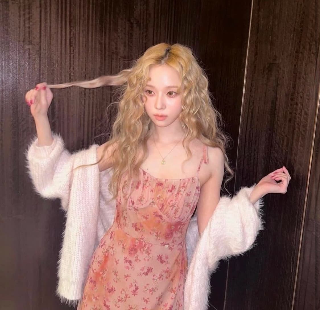 클리시어 슈가플럼 헤어리 가디건 핑크 상품이미지1