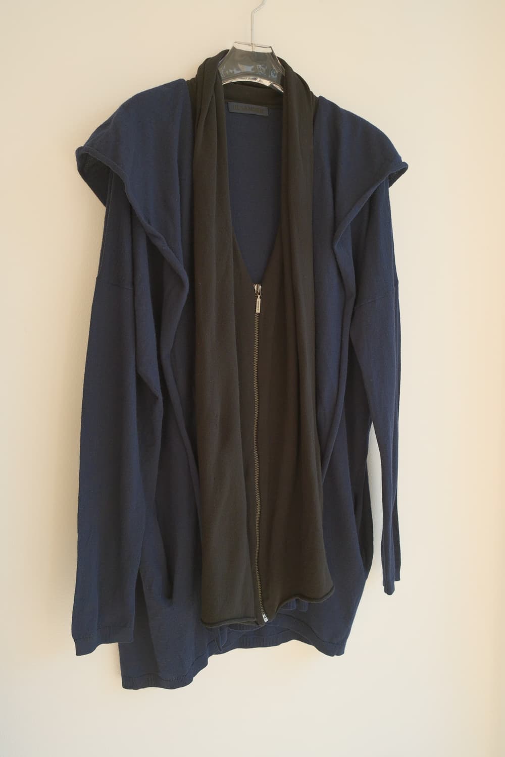 Drape wool hood zip-up 상품이미지6