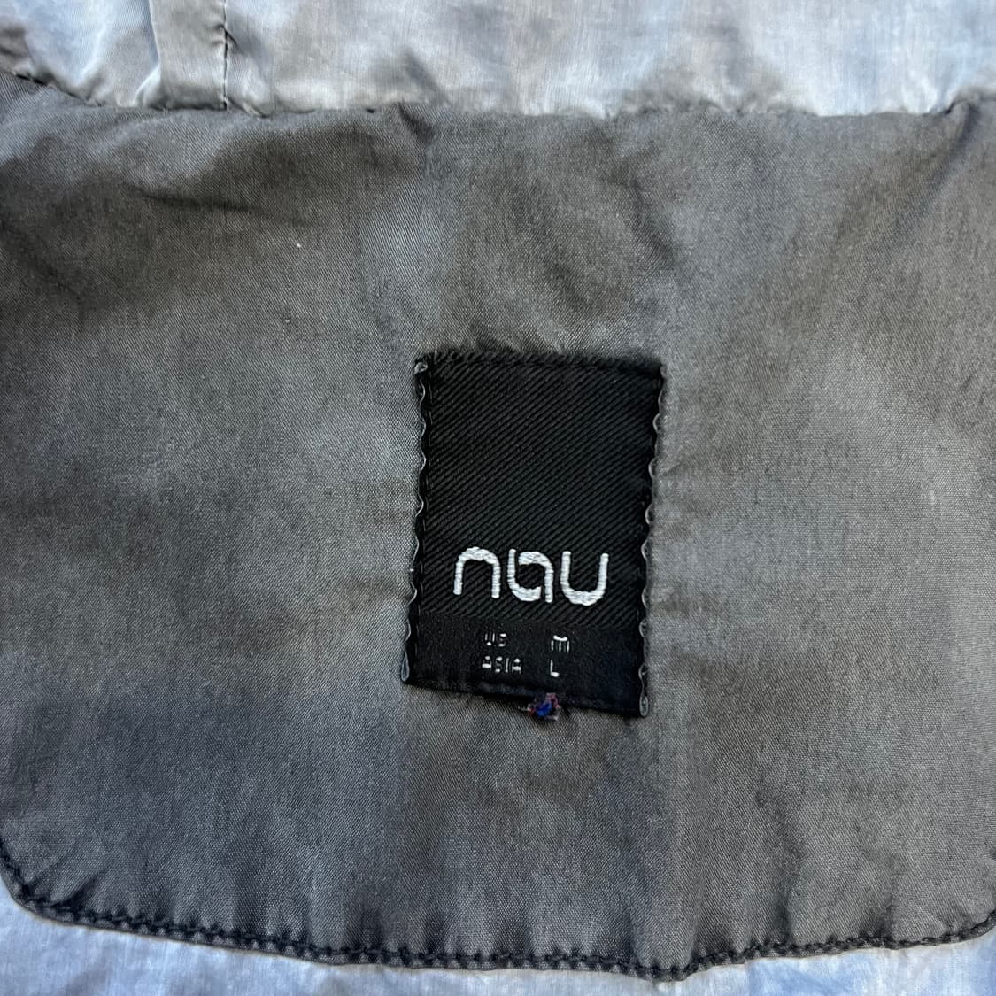 L) NAU 나우 가먼츠다잉 덕다운 아노락 언발 패딩점퍼 자켓 상품이미지7