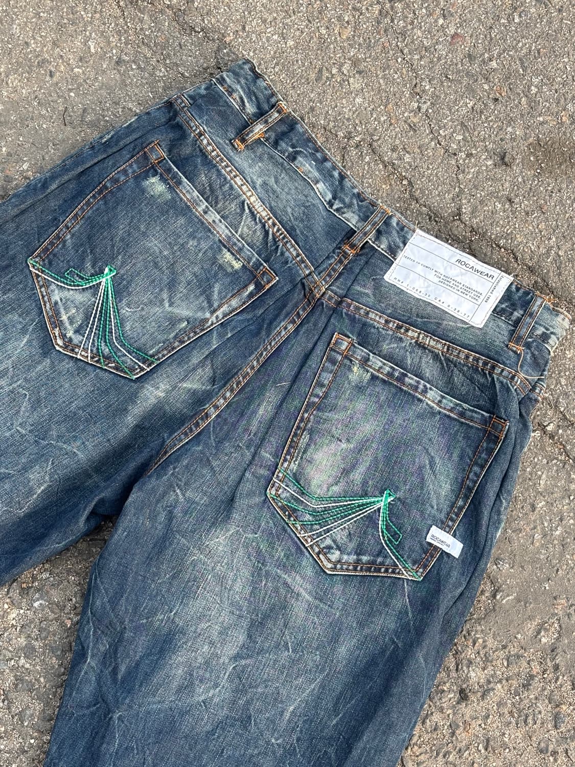 90’s 빈티지 자수 힙합팬츠 상품이미지8