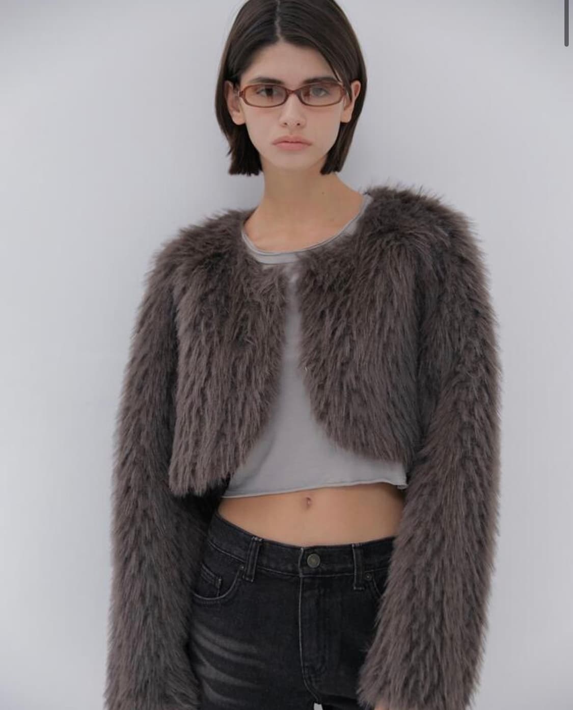 Hetherment 퍼자켓 볼레로 무스탕 상품이미지1