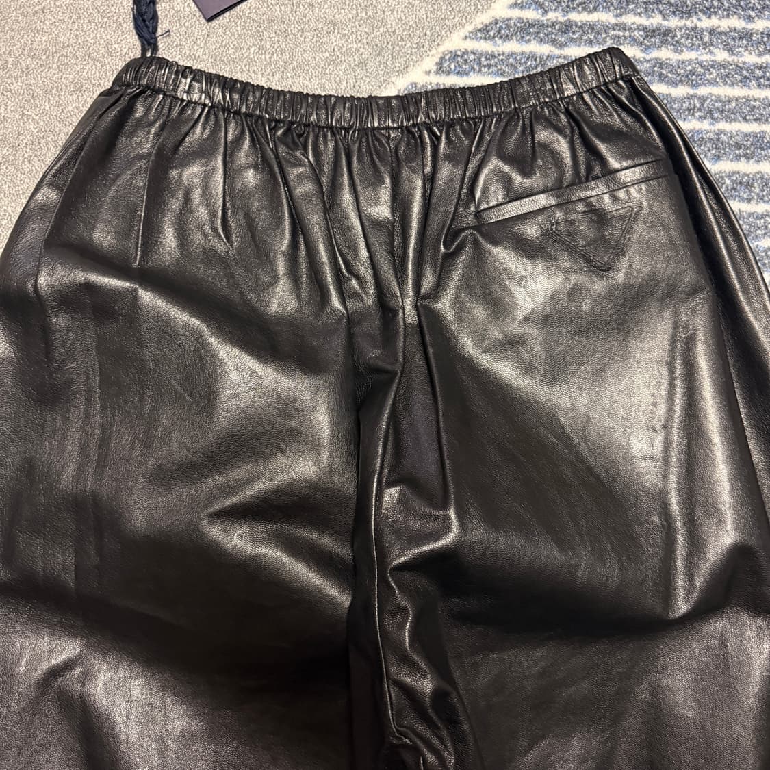 PRADA 프라다 램스킨 레더팬츠 L 상품이미지4