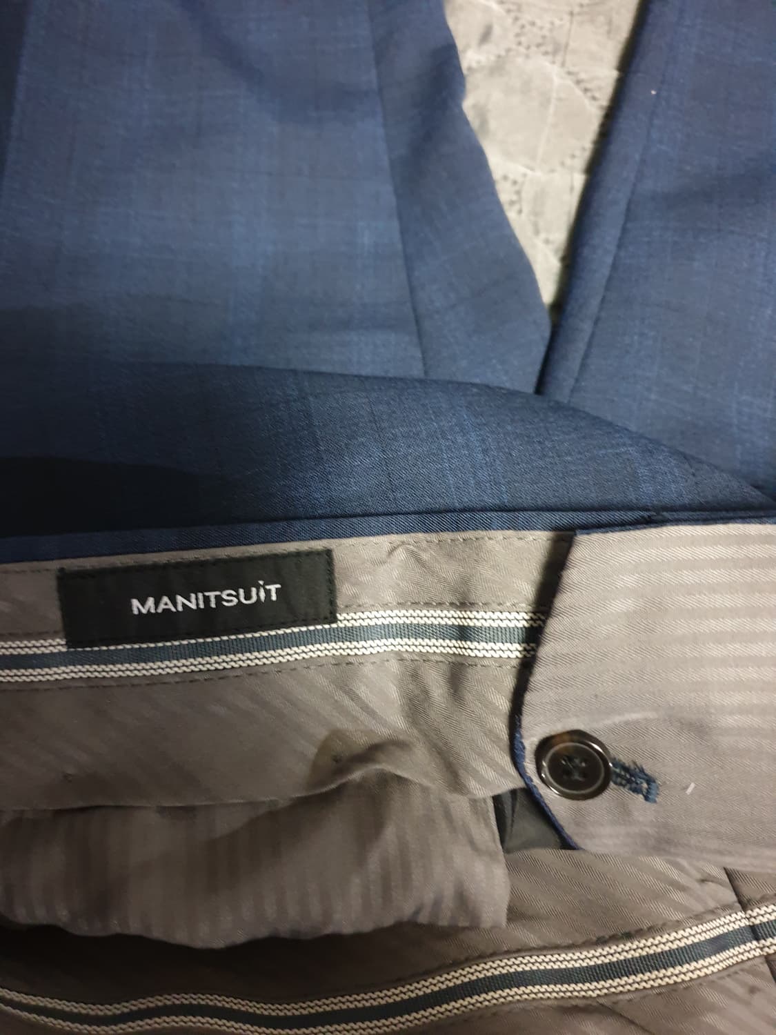 맨잇수트 트윌 봄 여름용 클래식 수트셋업 네이비 상품이미지8