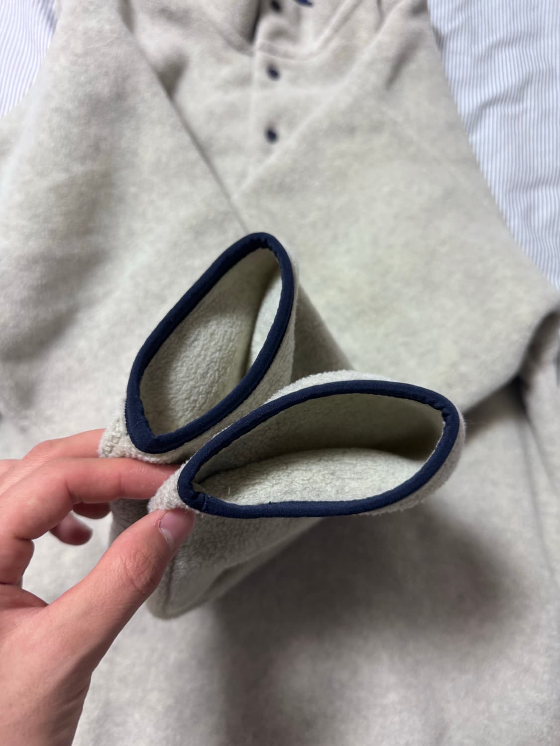 파타고니아 헤비웨이트 신칠라 스냅티 플리스 풀오버 오트밀 헤더 상품이미지9