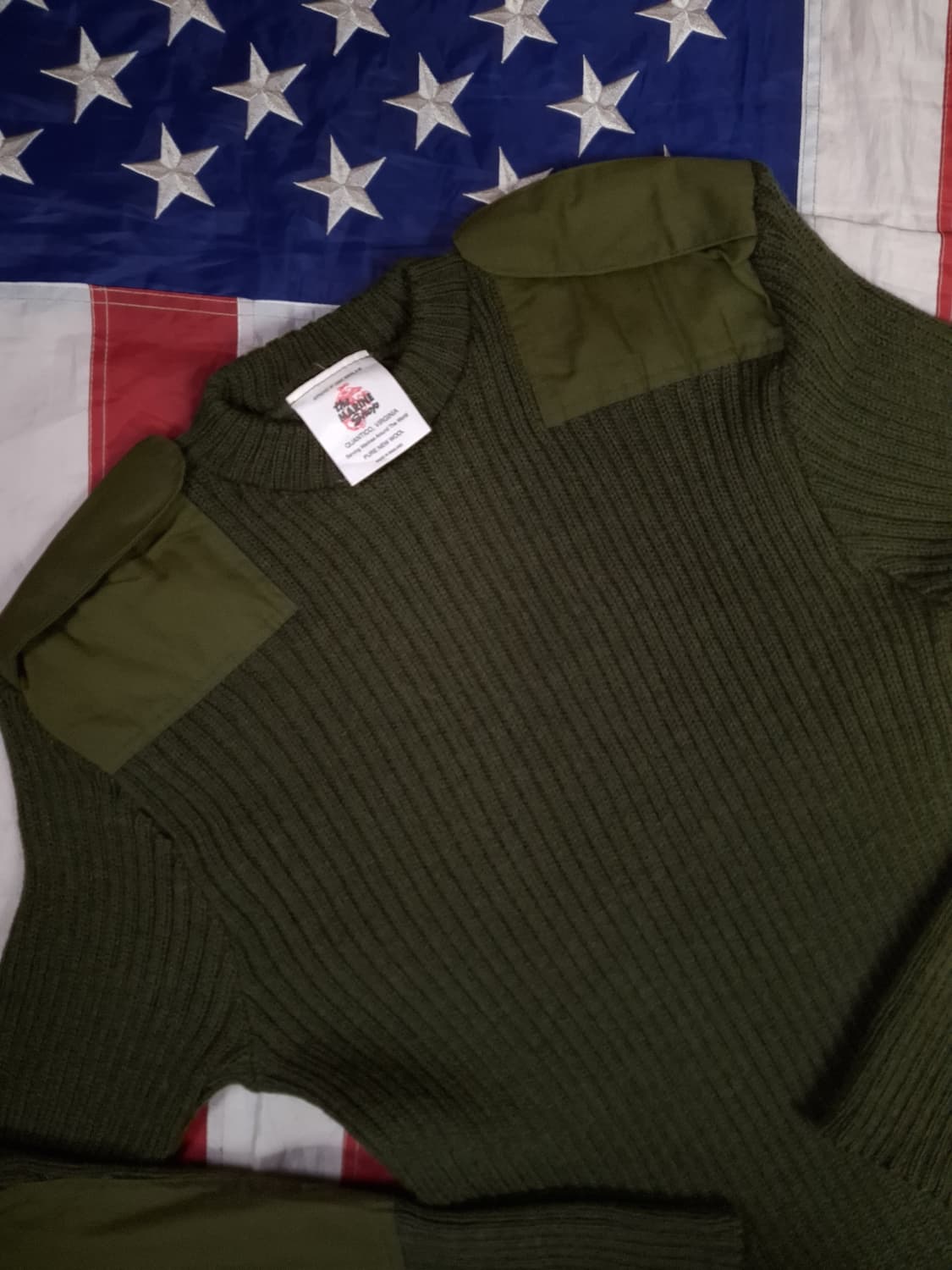 새제품 영국제조 민수용 미해병대 울 코만도 니트 상품이미지2