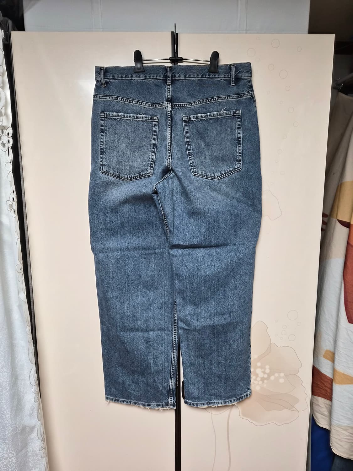 자라 데미지 와이드 데님 팬츠 44 size 상품이미지2