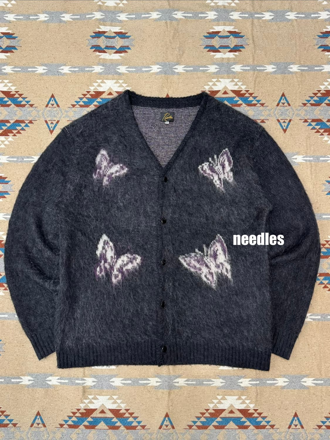 [XL] 니들스 빠삐옹 모헤어 가디건 차콜 상품이미지1