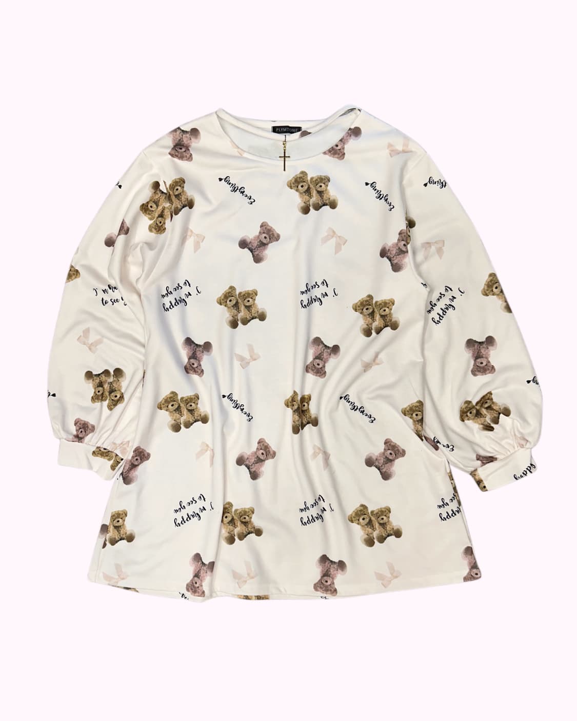 cross choker bear ivory dress 상품이미지1