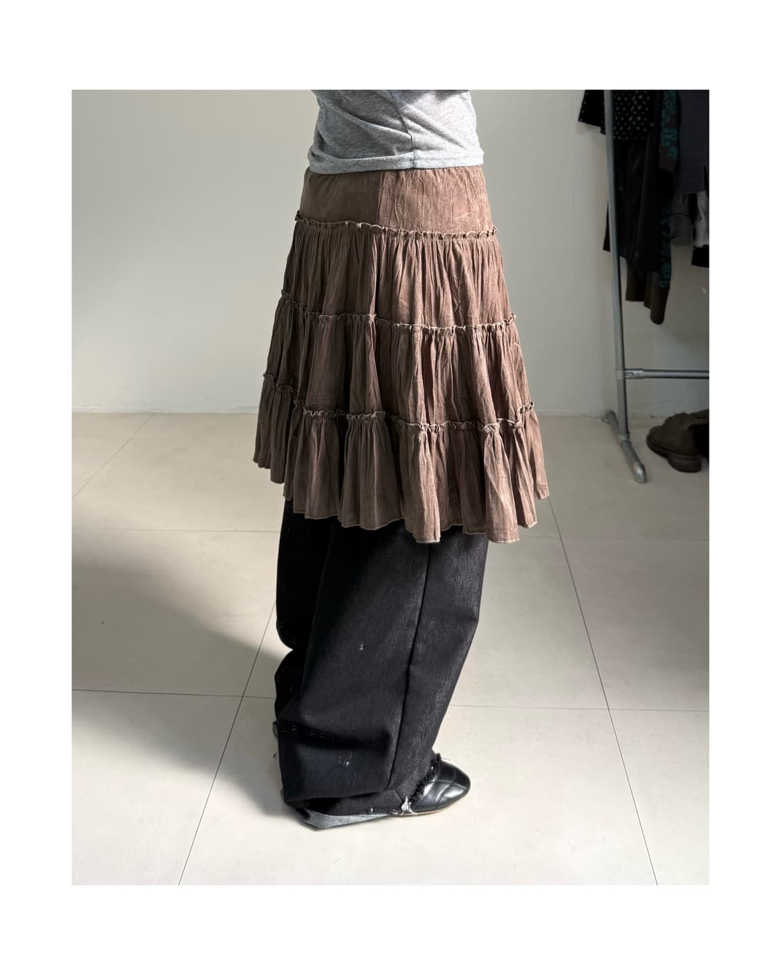 빈티지 미디 스커트 상품이미지2