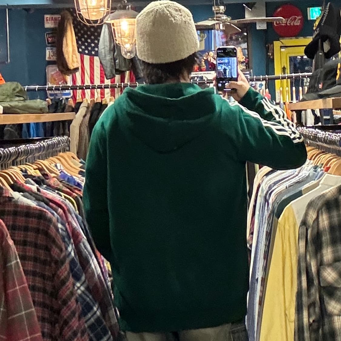 adidas 아디다스 삼선 기모 집업 후드티 상품이미지5