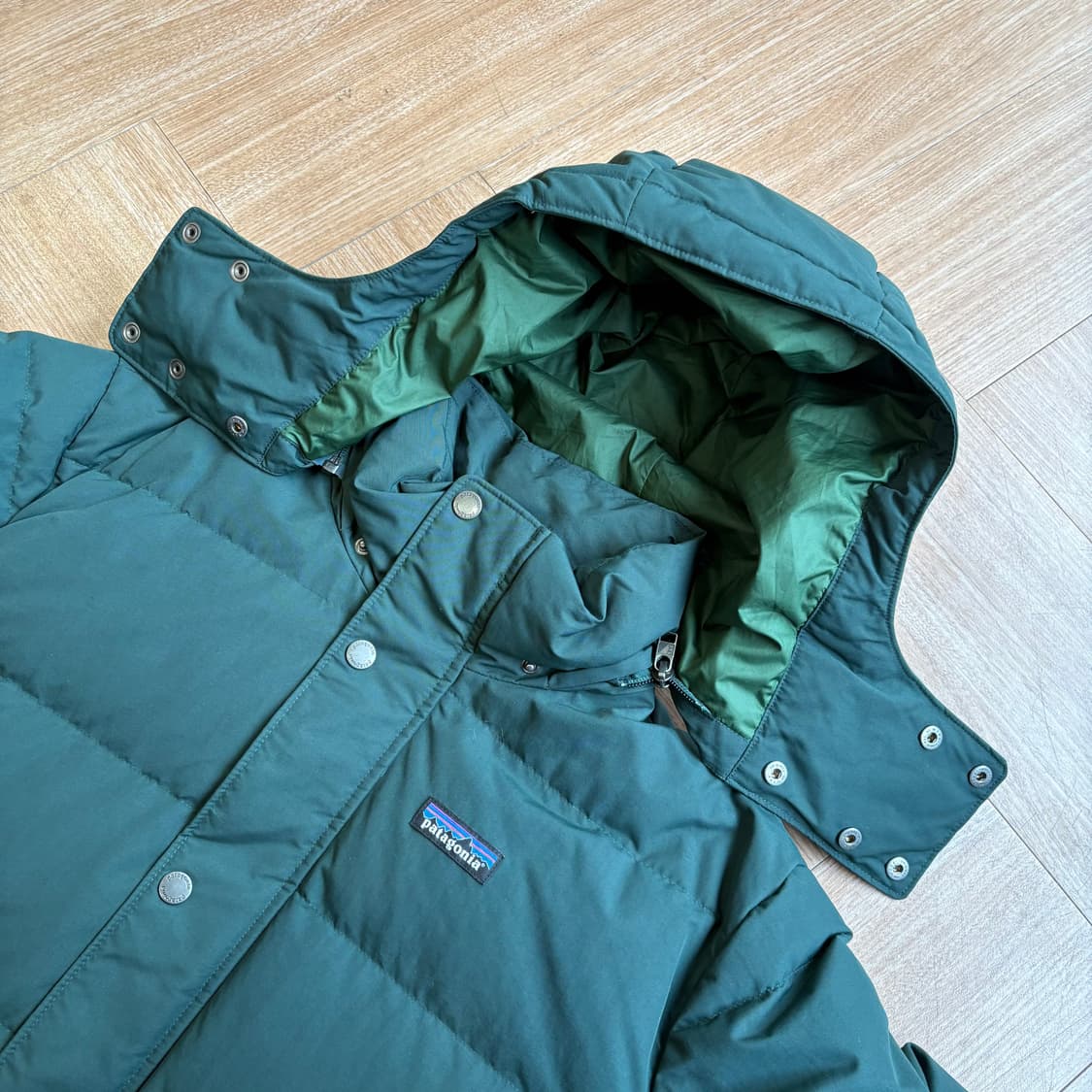파타고니아 그린 다운 드리프트 후디드 자켓(탈부착) 상품이미지3