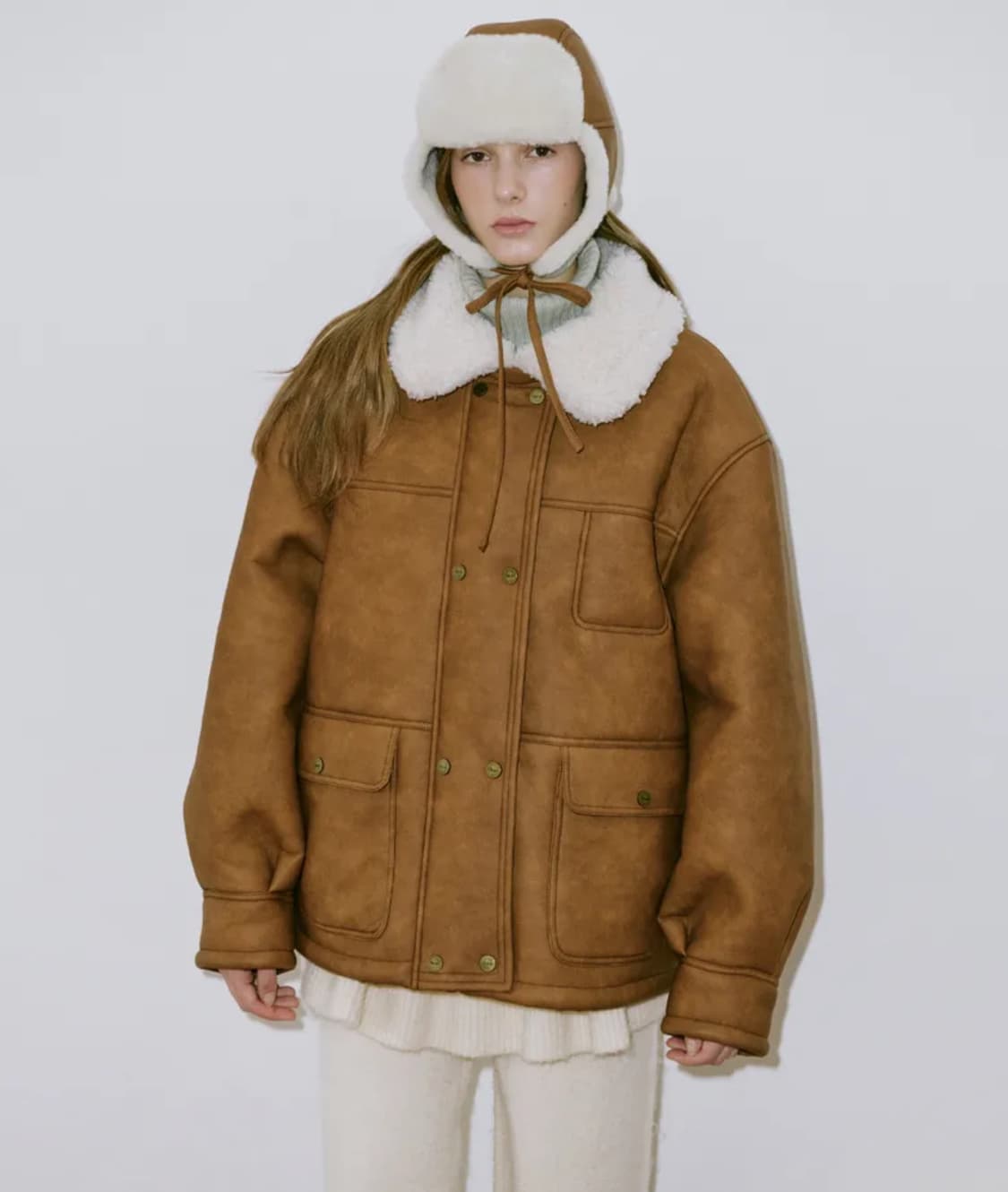 시눈 빈티지 무스탕 자켓 상품이미지1