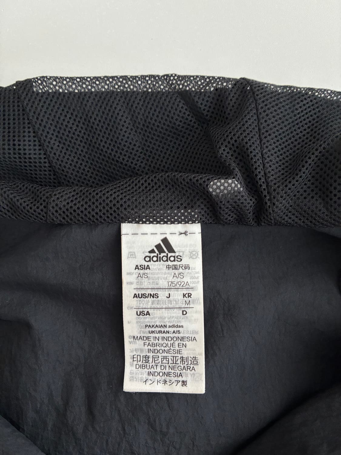 M) 아디다스 올드스쿨 빅로고 후드 아노락 블랙 상품이미지5