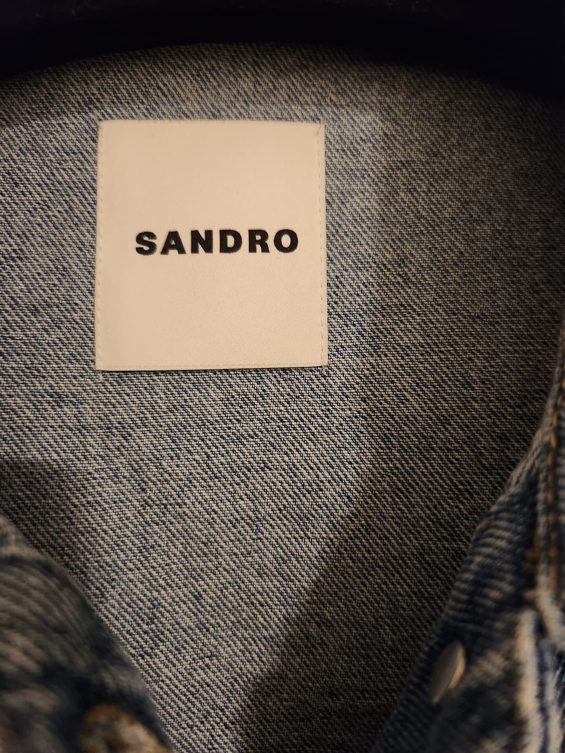(정품)산드로 Sandro 데님 로고 자켓 상품이미지6