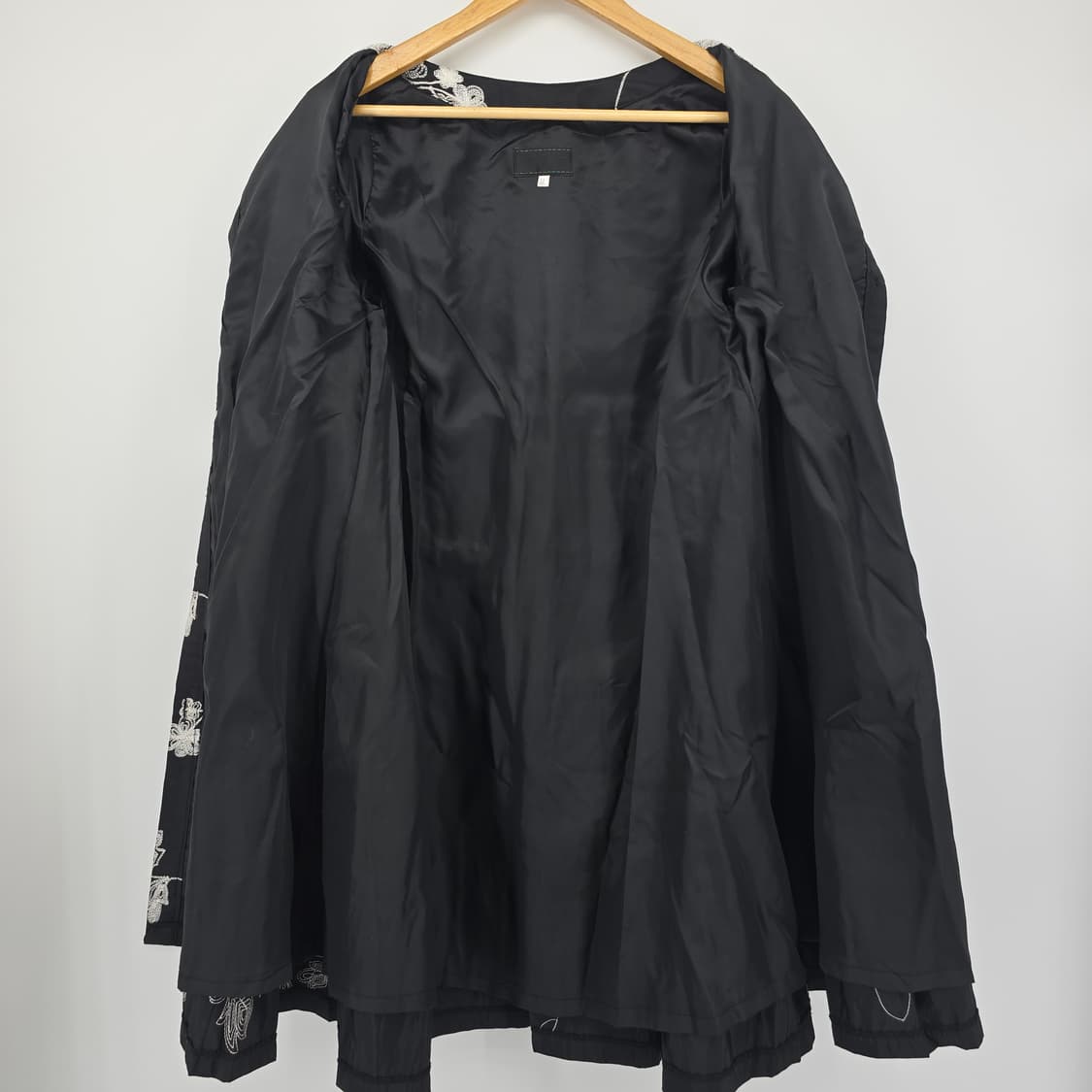 블랙 플라워 자수 셔츠 원피스 66 상품이미지8