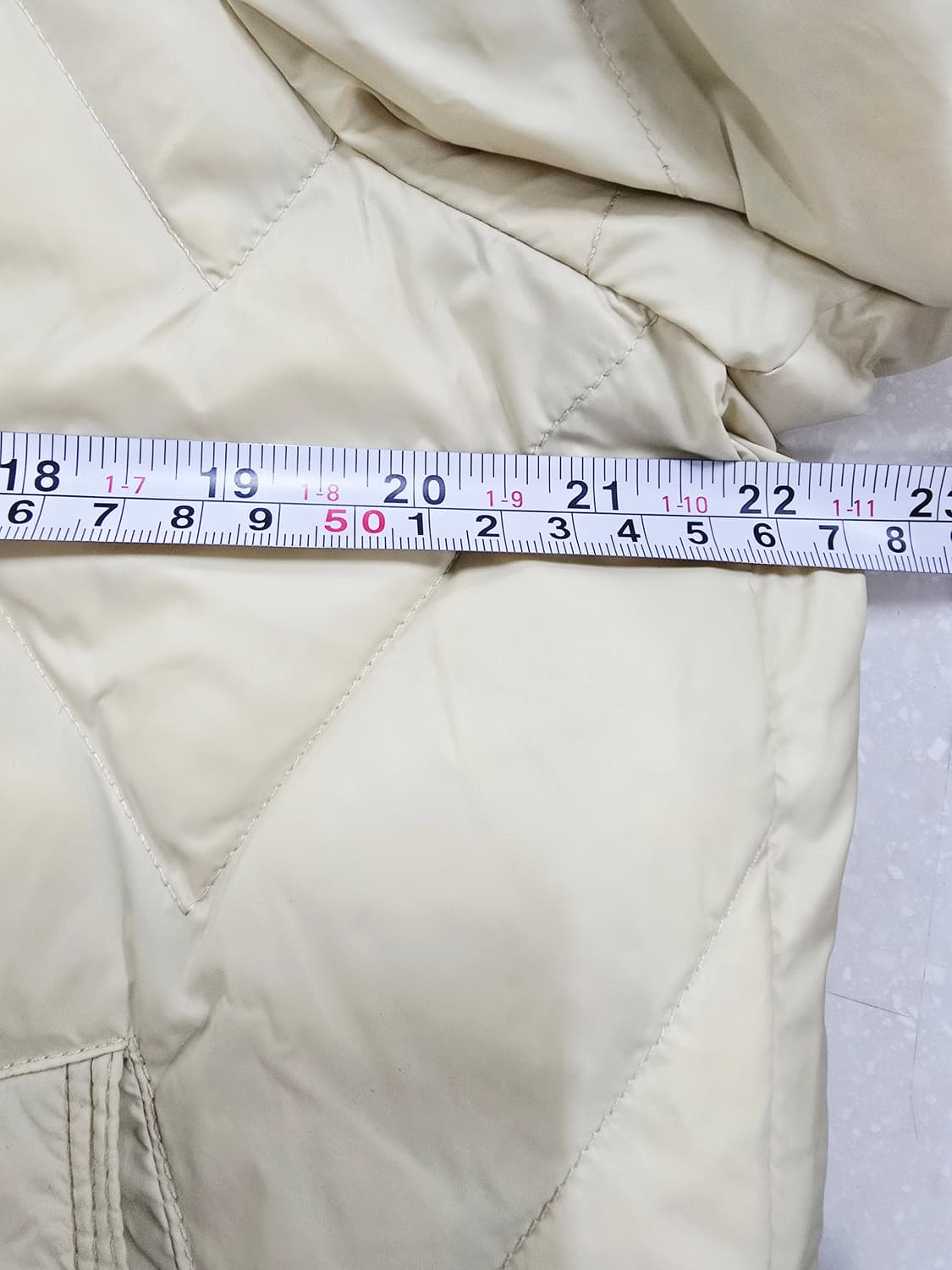 렙쇼메이 아이보리 퀄팅 후드 다운패딩 점퍼 상품이미지7