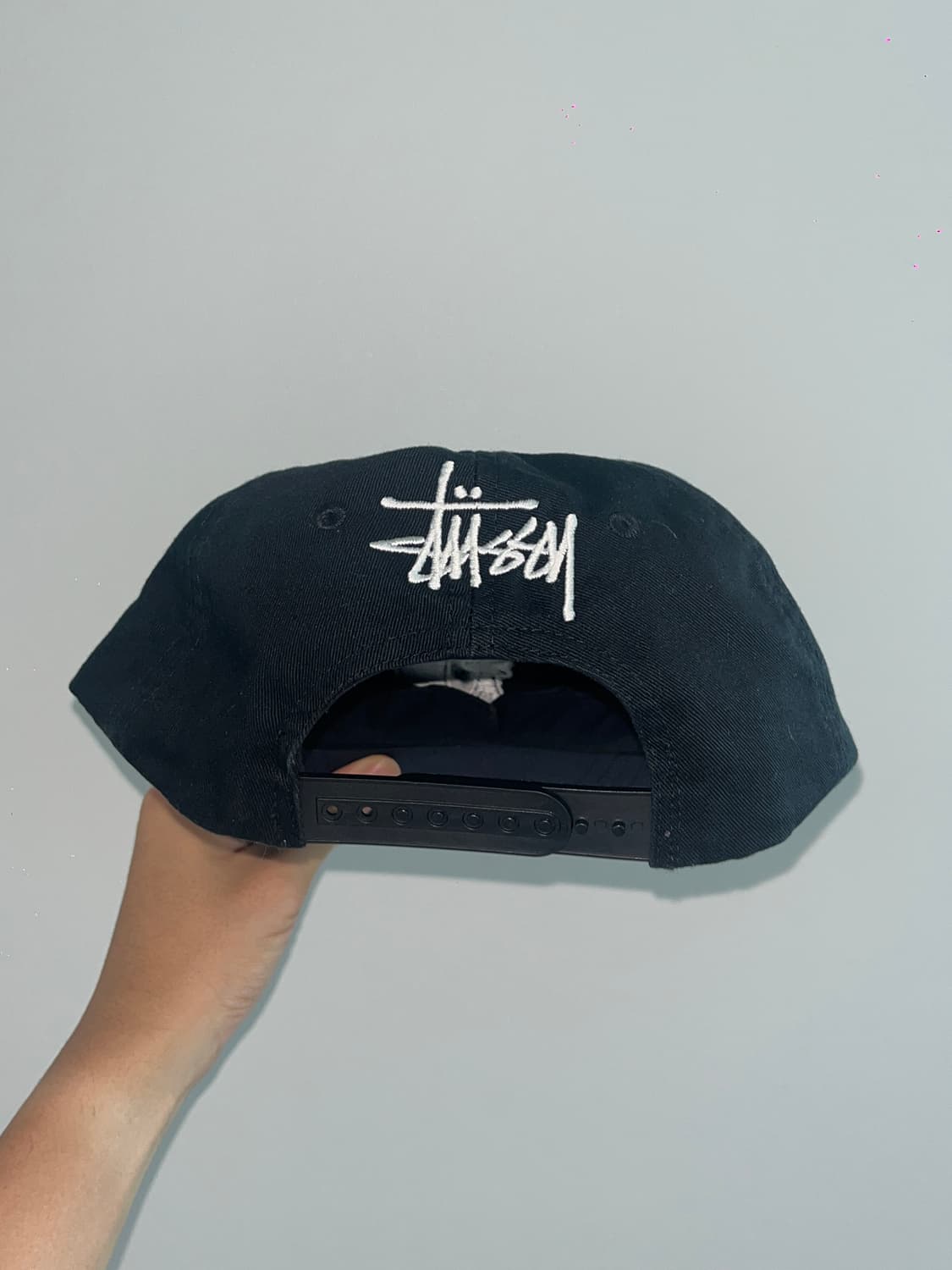 stussy 스투시 빈티지 S 로우 프로 캡 블랙 (재즈맨) 상품이미지5