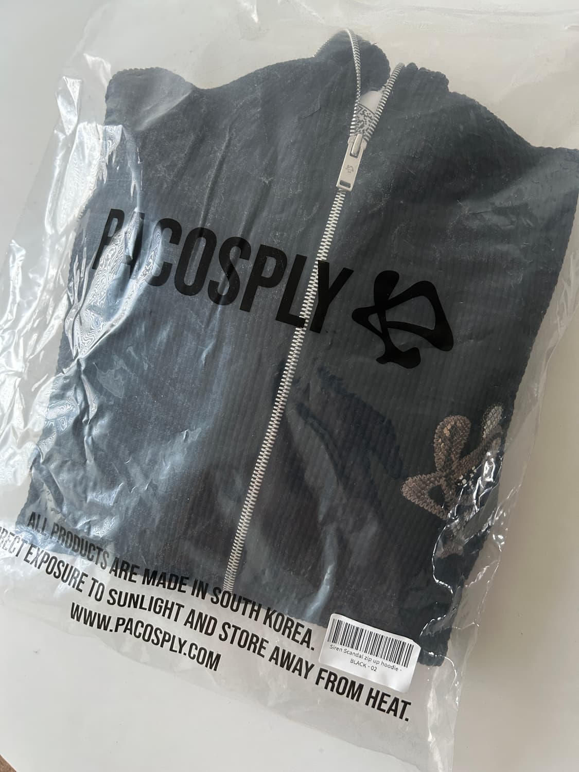 파코서플라이 사이렌 스캔들 집업 후디 블랙 2 상품이미지2