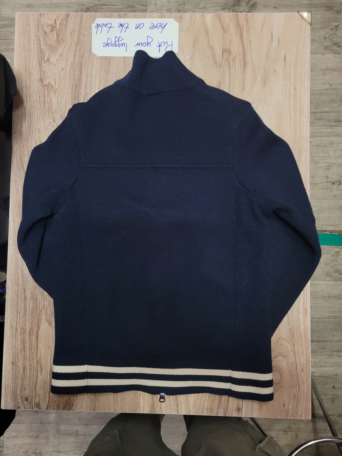 라코스테 진네이비 모 100% 집업 가디건 니트 상품이미지2