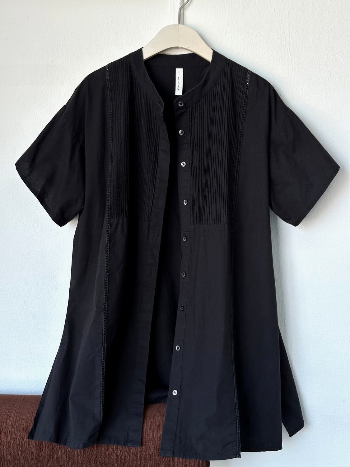 Natural cotton design loose shirt top 상품이미지6