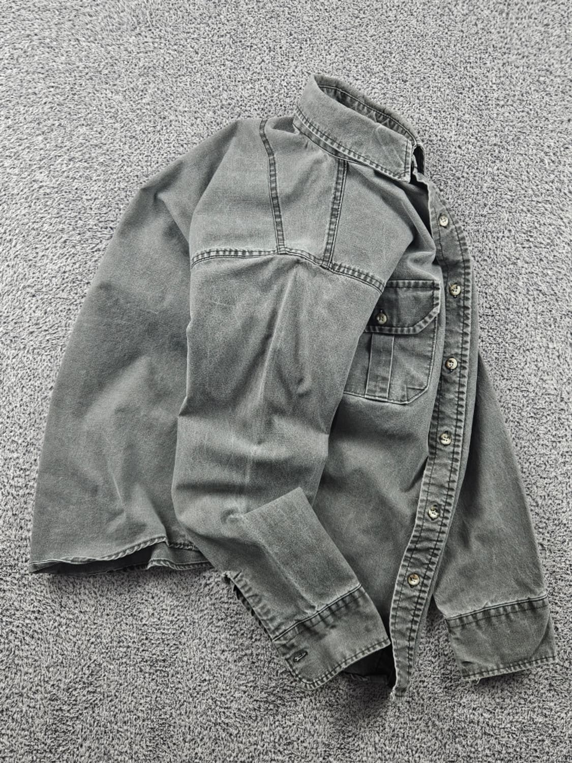 할리데이비슨 블랙 데님 포켓 바이커 셔츠 ( S 추정 ) / 10717 상품이미지4