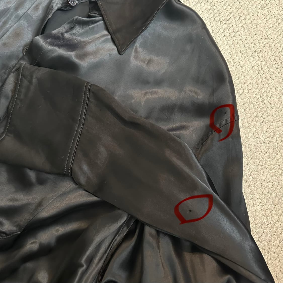 요지야마모토 Yohji Yamamoto 레이온 아시메트리 롱 셔츠 상품이미지4