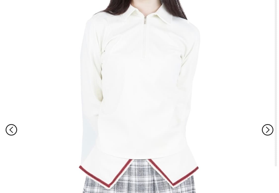AW25 HALF ZIP SHIRT (IVORY) 상품이미지1