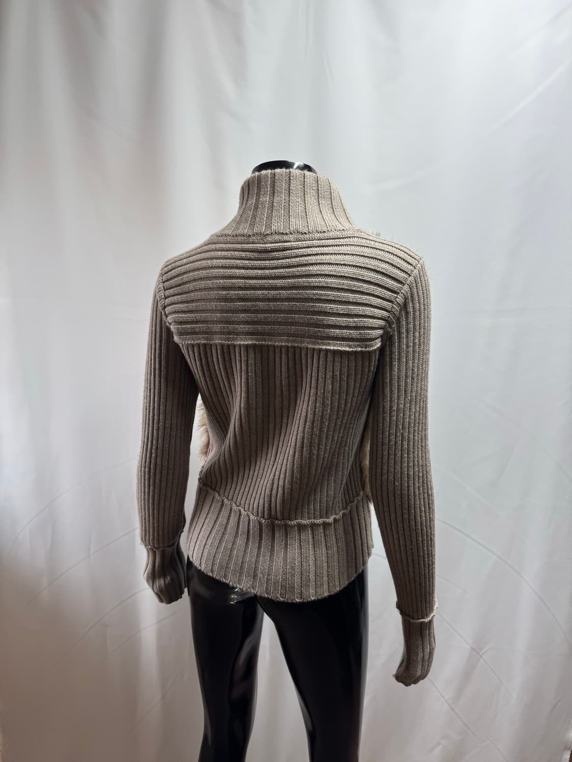 clup monaco / 클럽모나코 퍼 니트 가디건 상품이미지3