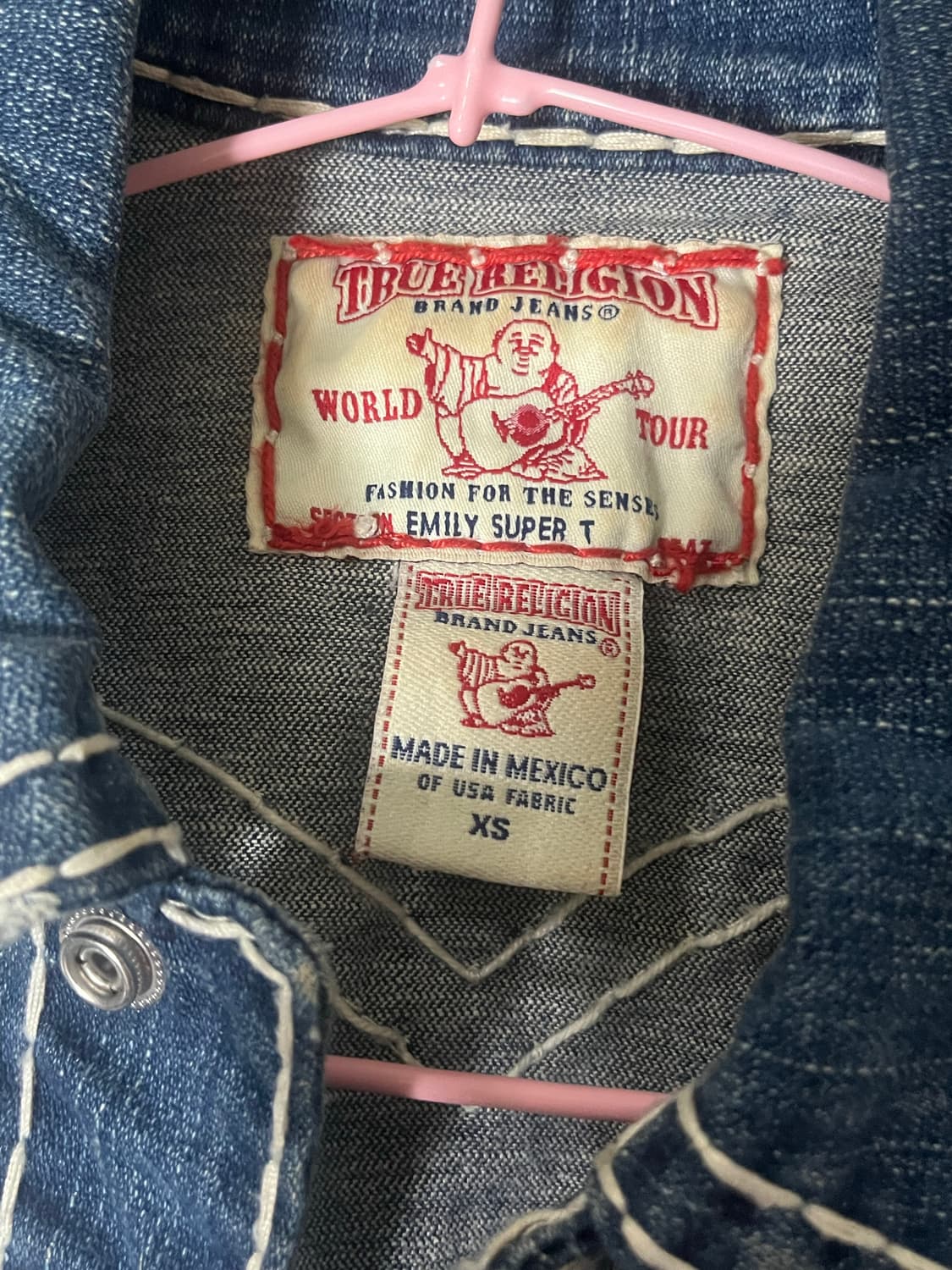 [True Religion] 트루릴리전 청자켓 xs 상품이미지2