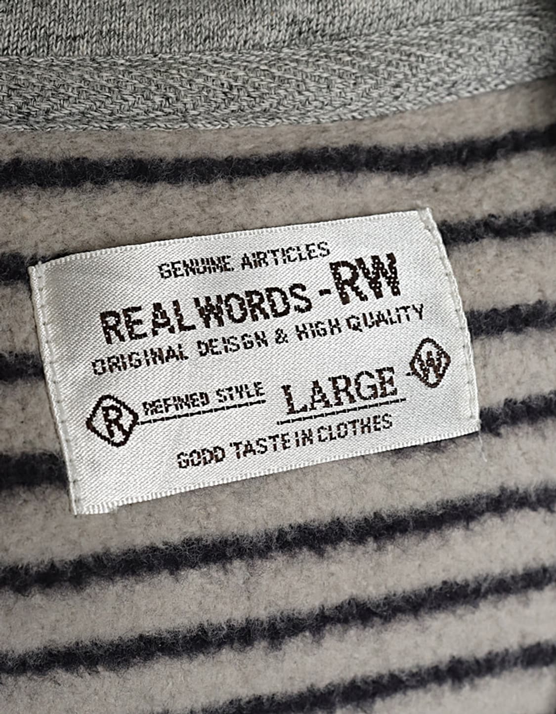 REAL WORDS Hook Sweat Jacket 상품이미지7