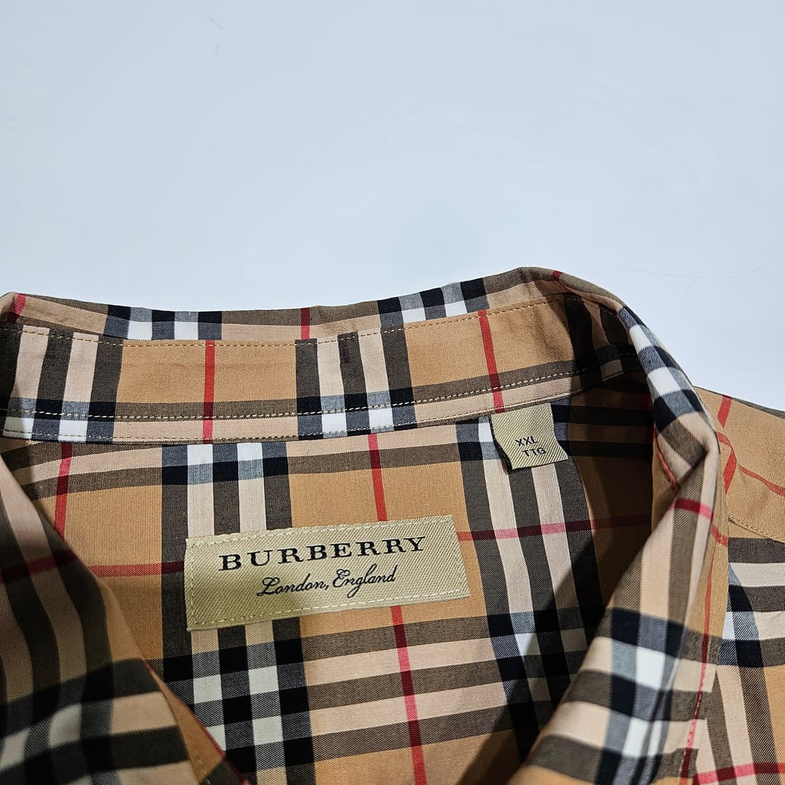 버버리 스몰 체크셔츠[XXL] 상품이미지2