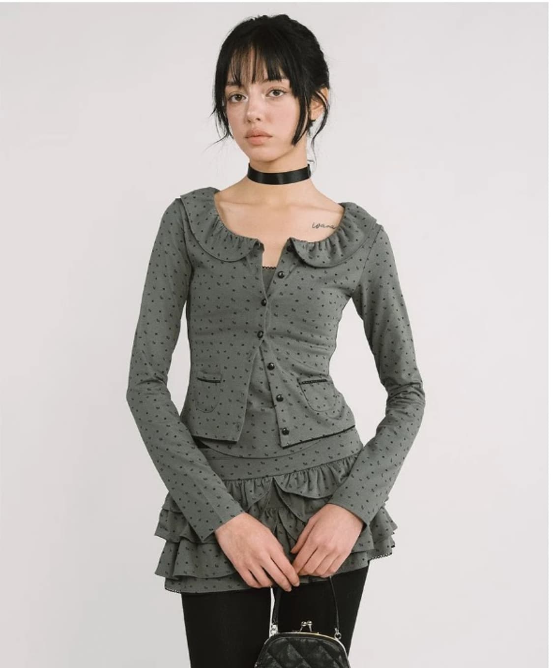 쓰리타임즈 롤리가디건 상품이미지1