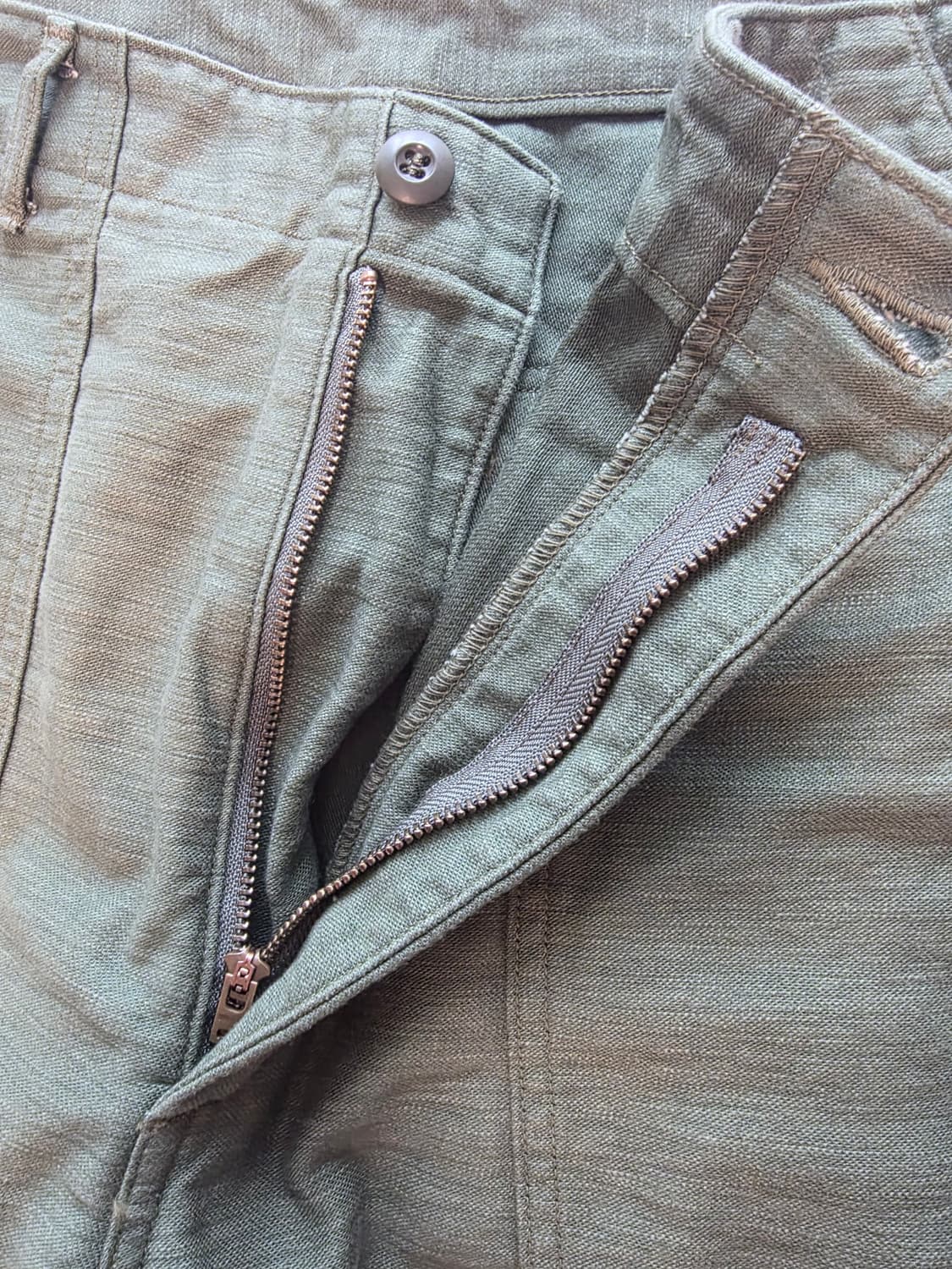 오어슬로우 US Army 퍼티그 레귤러핏 지퍼플라이 4사이즈(34) 상품이미지3