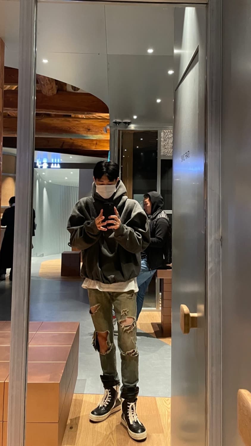 펀치드렁크파티즈 피그먼트 후드 m 상품이미지8