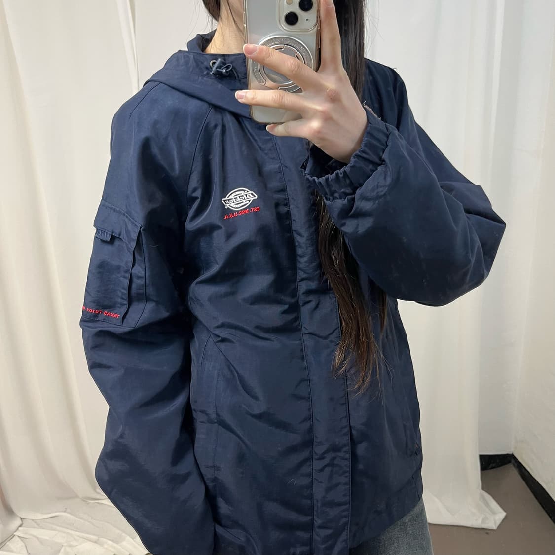 Dickies navy windbreaker 상품이미지3