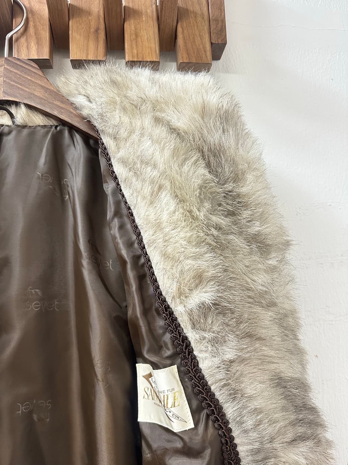 일본빈티지 SEVET 퍼 코트 (Fake Fur) 상품이미지2