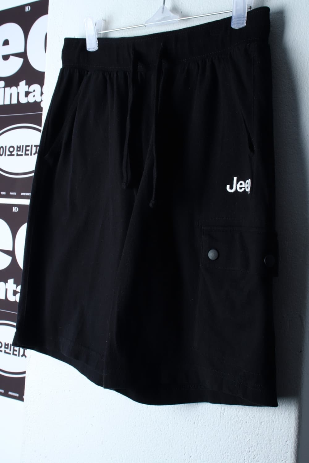 (L-XL) 지프 반바지 팬츠 포켓 블랙 올드스쿨-P9834 상품이미지1