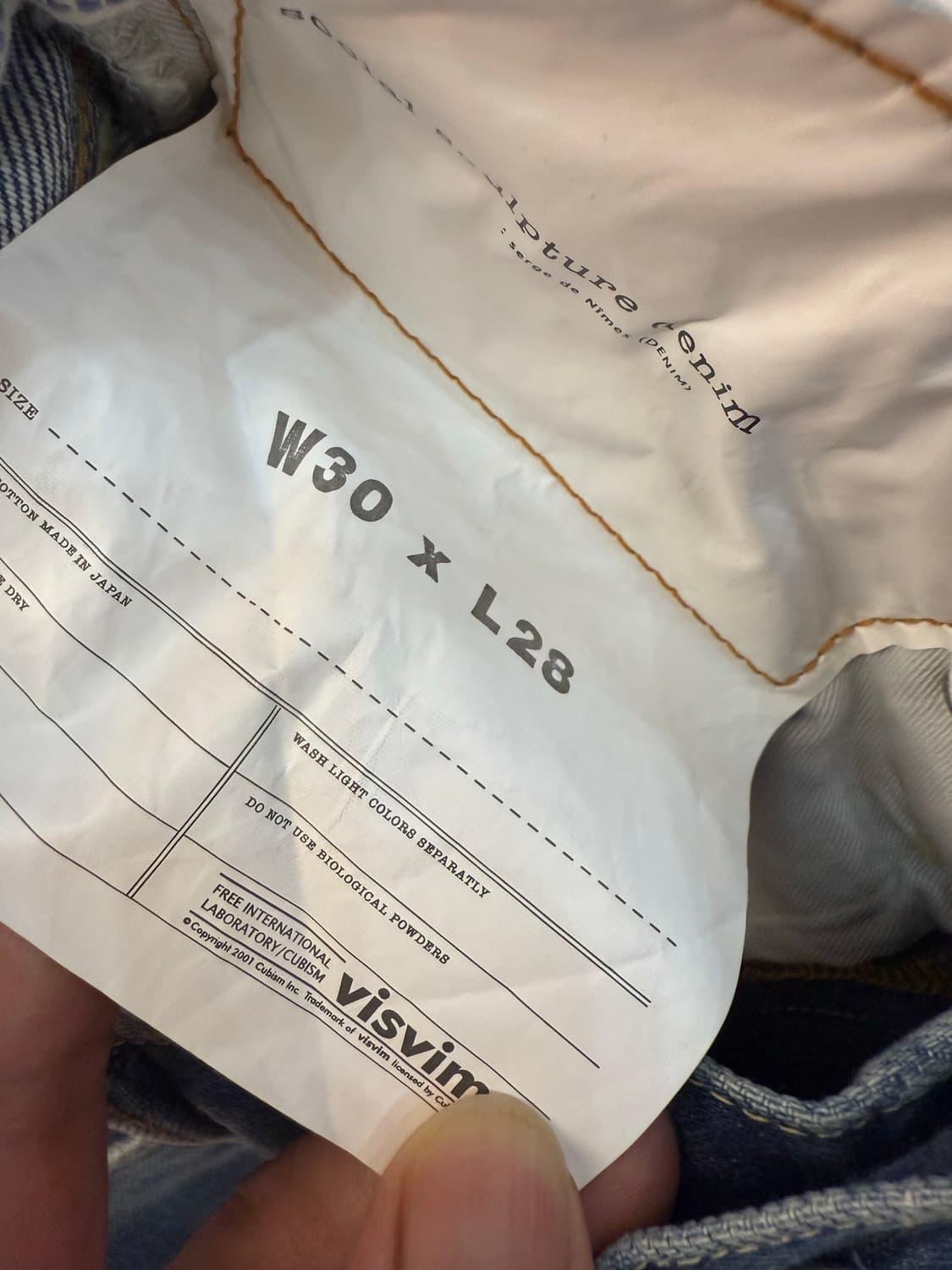 비즈빔 소셜 스컬프쳐 데님 팬츠 W30 L28 상품이미지4
