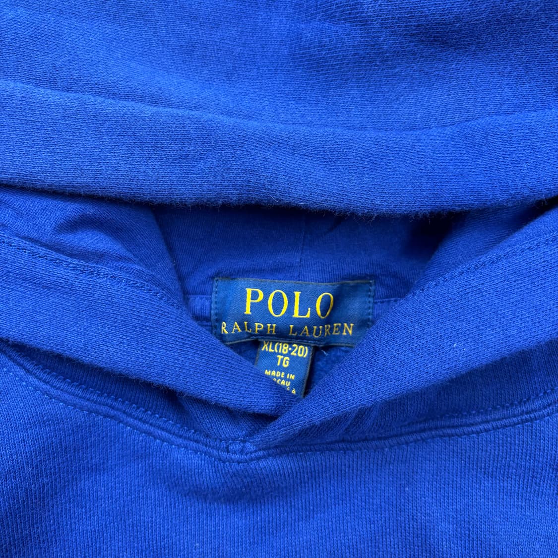 폴로 랄프로렌 빅로고 블루 후드티 상품이미지3