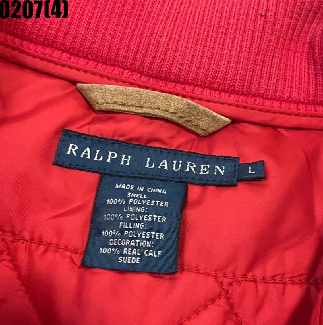 [L] 폴로 랄프로렌 레드 퀼팅 조끼 베스트 0207(3) 상품이미지3