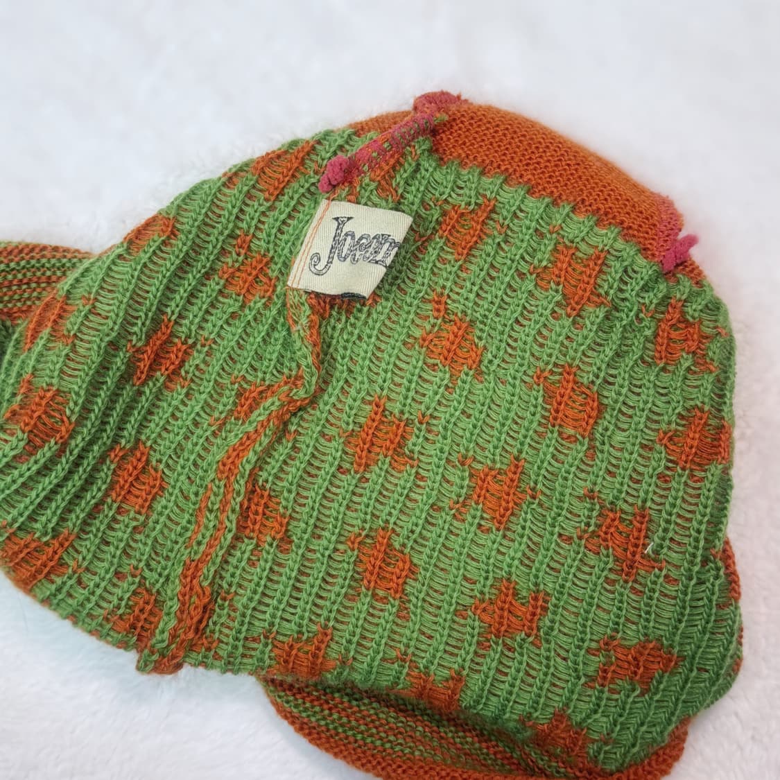 JOCOMOMOLA 빈티지 별사탕 오렌지 말차 비니 ≽^•⩊•^≼ 상품이미지3