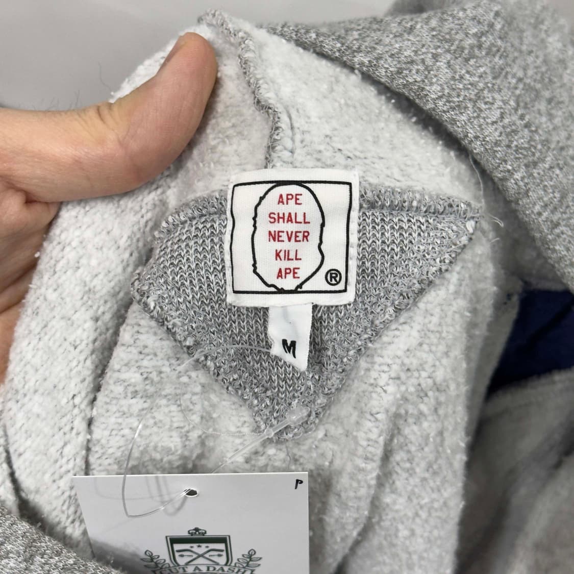 90s 베이프 레터링 후드 티셔츠 상품이미지3