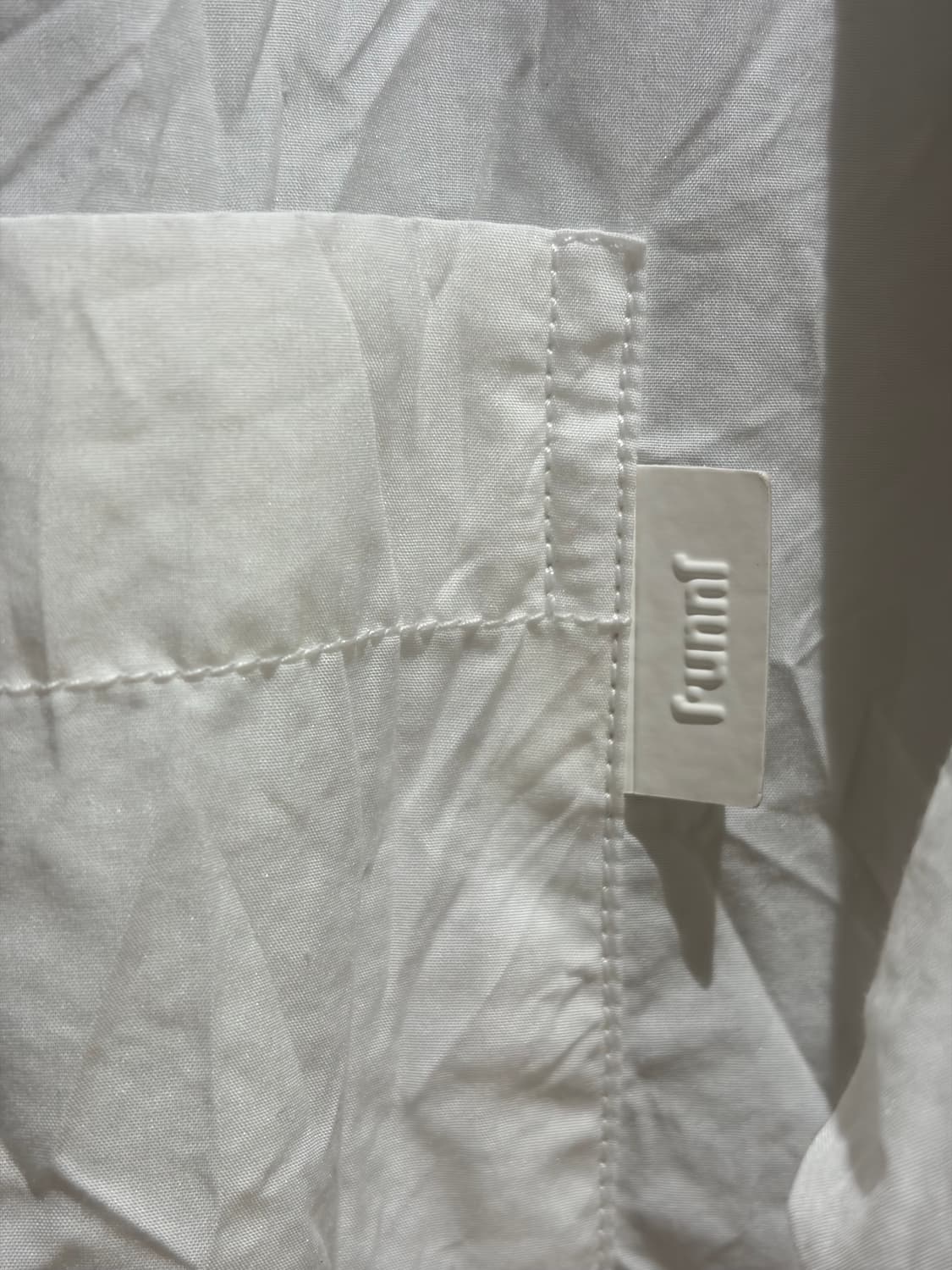 준지 링클 디테일 반팔 셔츠 화이트 50 상품이미지3