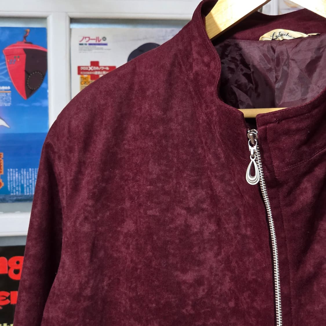JPN 버건디 스웨이드 야상 자켓 상품이미지3