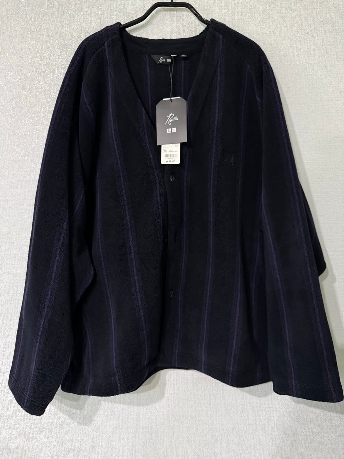 [XL] 유니클로 니들스 오버사이드 가디건 블랙 상품이미지1