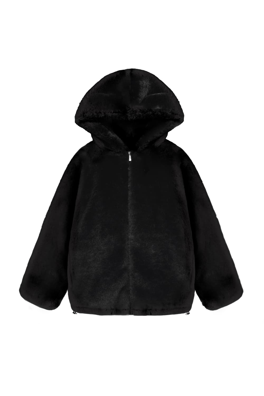 Kleesier Peach pudding fur jacket, Black 상품이미지5