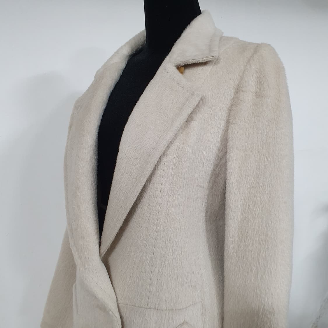 (85) 에스 솔레지아 알파카 100% 베이지 재킷 상품이미지4