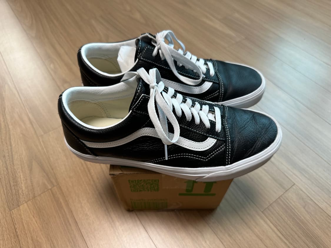 반스 레더 올드스쿨 블랙 가죽 280 상품이미지4