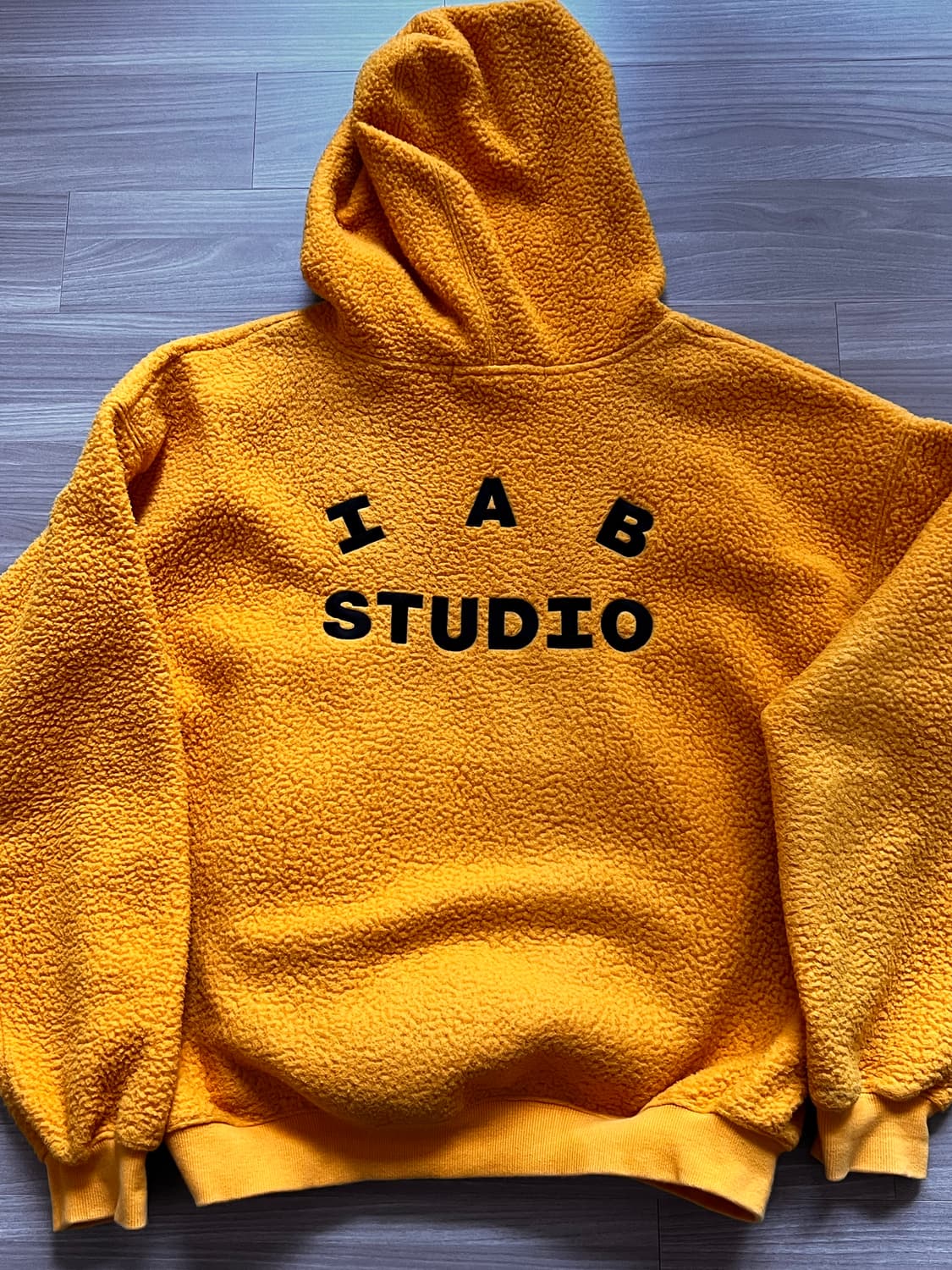 (XL) 아이앱 스튜디오 LMC 보아 플리스 후드 옐로우 상품이미지1