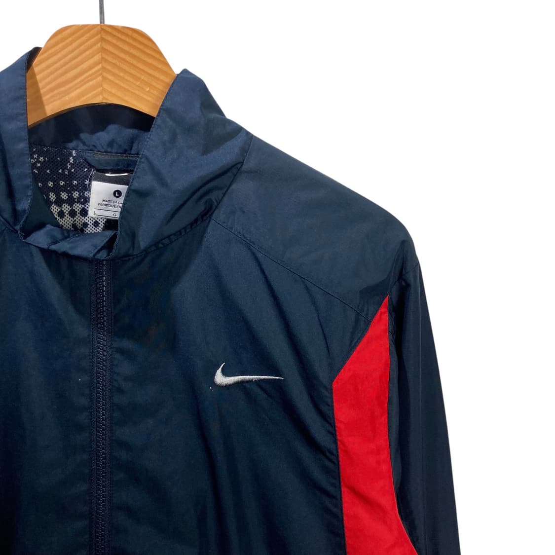 나이키 스우시 배색 네이비 바람막이 상품이미지3